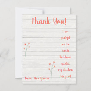 Thankful for the hands, hand sanitizer gift card