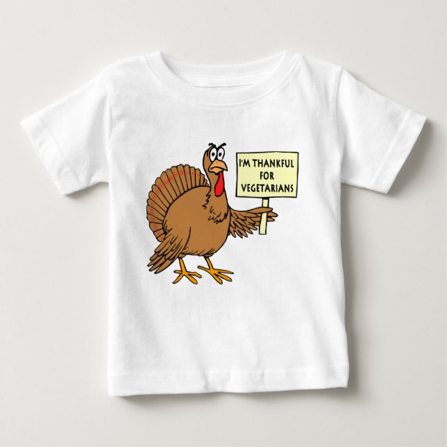 Thankful For Vegetarians Baby T-Shirt (Front)