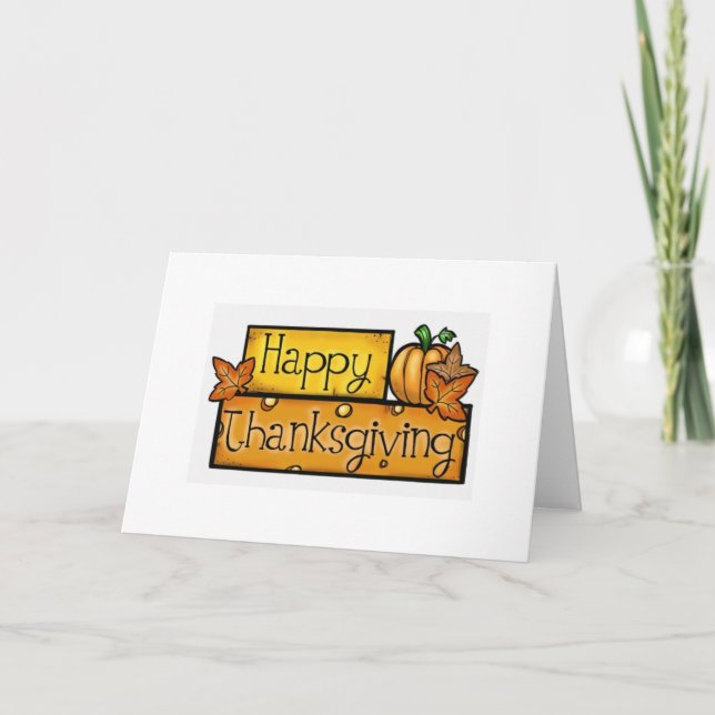 THANKFUL FOR *YOU* AT THANKSGIVING CARD (Front)
