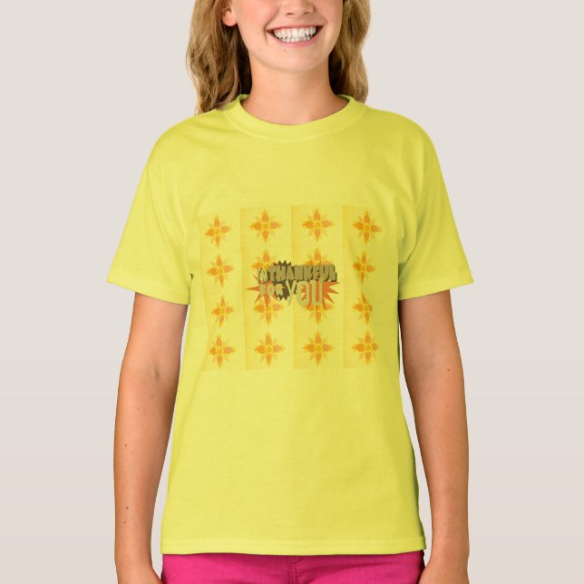 "Thankful For You" T-Shirt: Wear Your Gratitude T-Shirt (Front)