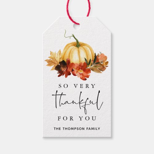 Thankful For You Thanksgiving Friendsgiving Gift Tags