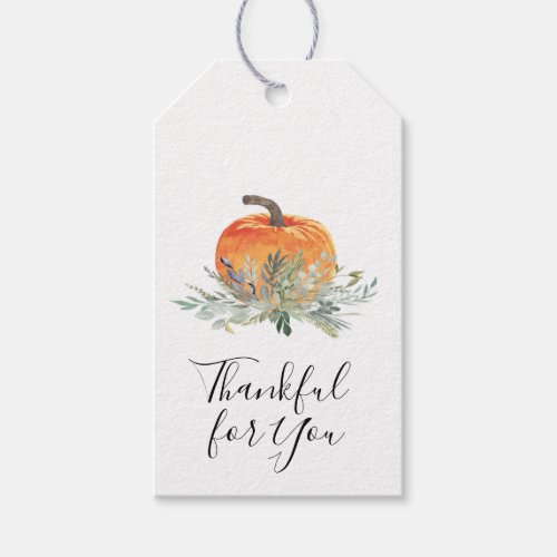 Thankful for You Thanksgiving Gift Tags