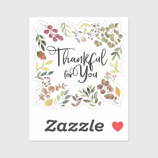 Thankful For You - Thanksgiving Sticker (Sheet)