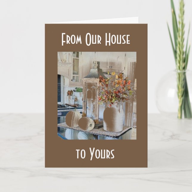 ***THANKFUL FOR YOU**** TIME OF YEAR TO SAY SO HOLIDAY CARD (Front)