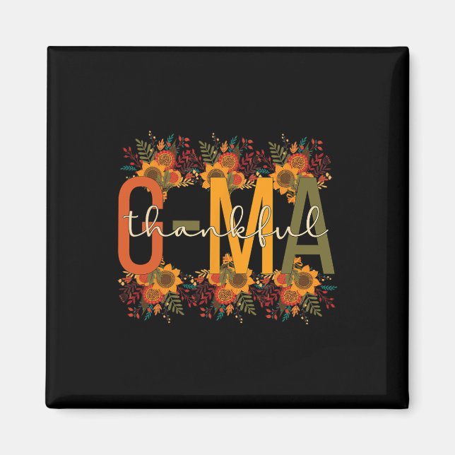 Thankful G-Ma Grandmother Thanksgiving G-Ma Grandm Magnet (Front)