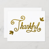 Thankful gold lettering (Front/Back)