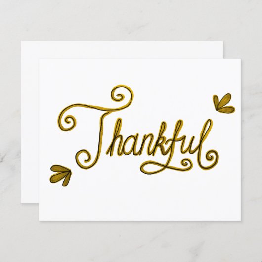 Thankful gold lettering (Front/Back)