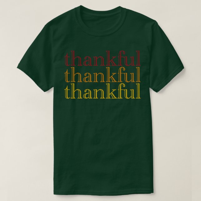 Thankful Gradient T-Shirt (Design Front)