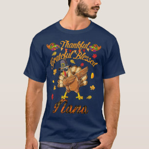 Thankful Grateful And Blessed Nana Dabbing Turkey  T-Shirt