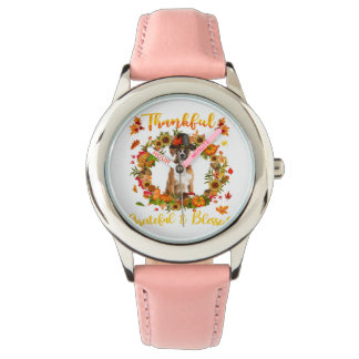 Thankful Grateful Blessed Boxer Dog Thanksgiving Watch