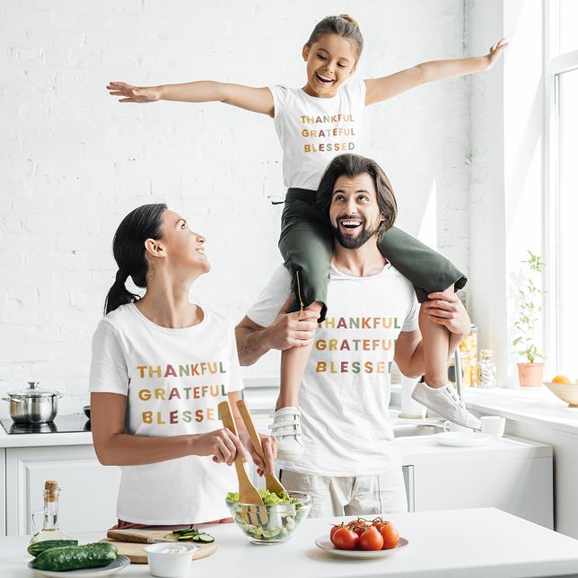 Thankful Grateful Blessed – Fall Colors  T-Shirt (Creator Uploaded)