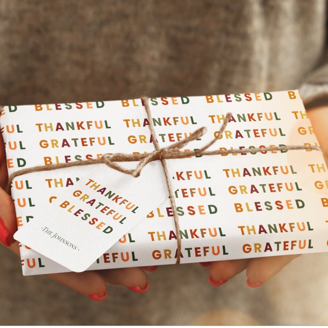 Thankful Grateful Blessed – Fall Gift Tag (Creator Uploaded)