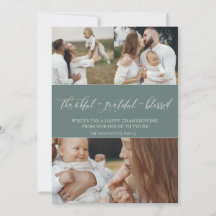 "Thankful Grateful Blessed" Family Picture