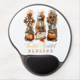 Thankful Grateful Blessed  Gel Mouse Pad