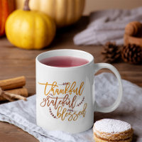 Thankful Grateful Blessed Inspiring Thanksgiving