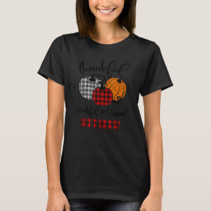 Thankful Grateful Blessed Meemaw Autumn Fall Pumpk T-Shirt