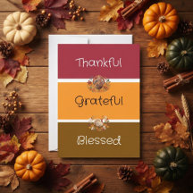 Thankful Grateful Blessed Modern Typography Family