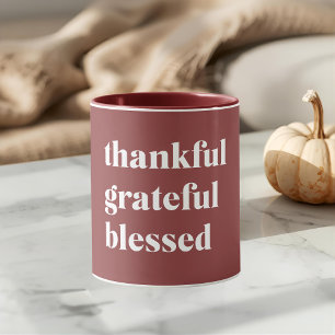 Thankful Grateful Blessed Mug