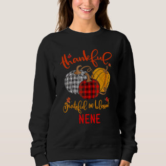 Thankful Grateful Blessed NeNe Autumn Fall Pumpkin Sweatshirt