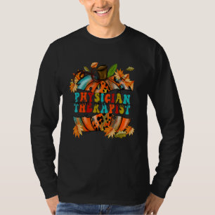 Thankful Grateful Blessed Physical Therapist Autum T-Shirt