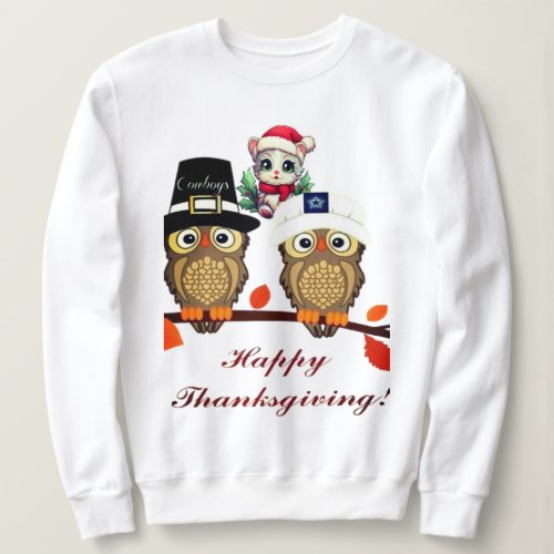 Thankful Grateful Blessed Print Women Thanksgiving Sweatshirt