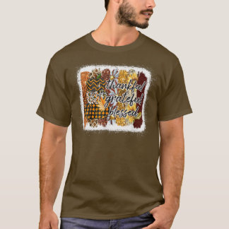 Thankful Grateful Blessed Pumpkins Fall Autumn Tha T-Shirt