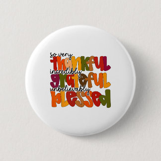 Thankful Grateful Blessed Shirt Thanksgiving Women Button