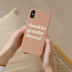 Thankful Grateful Blessed   Thanksgiving  iPhone XS Max Case
