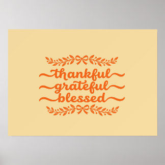 Thankful Grateful Blessed Thanksgiving Holder