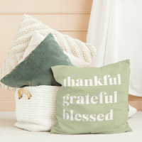 Thankful Grateful Blessed | Thanksgiving Quote
