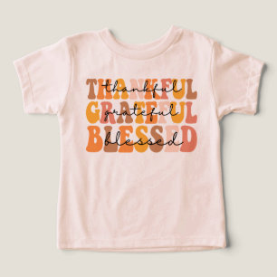 Thankful Grateful Blessed Toddler T-shirt