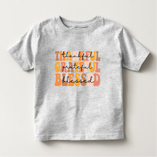 Thankful Grateful Blessed Toddler T-shirt
