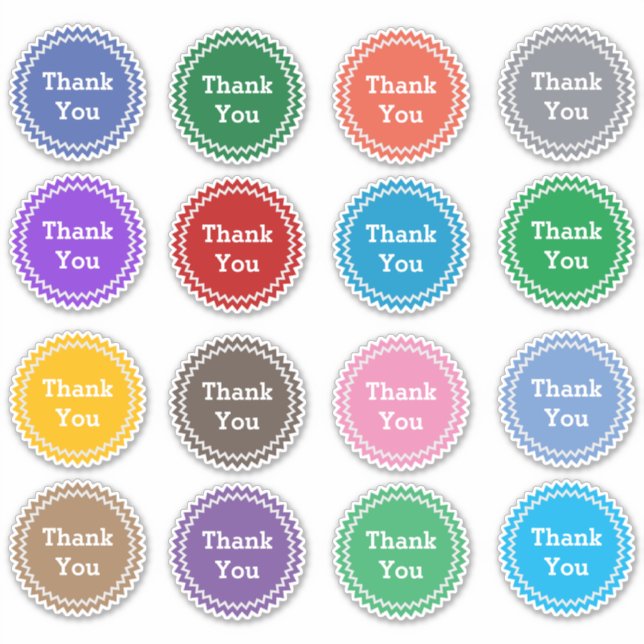 Thankful, Grateful "Thank You" Sticker (Front)