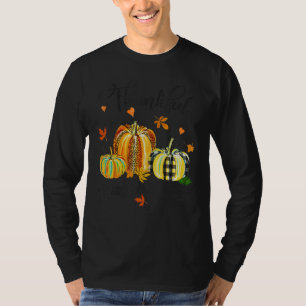 Thankful Greatful And Blessed Fall Vibes Pumpkins T-Shirt