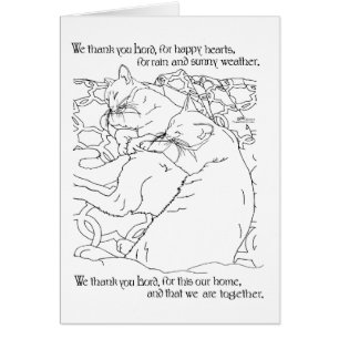 Thankful Happy Cats Cards