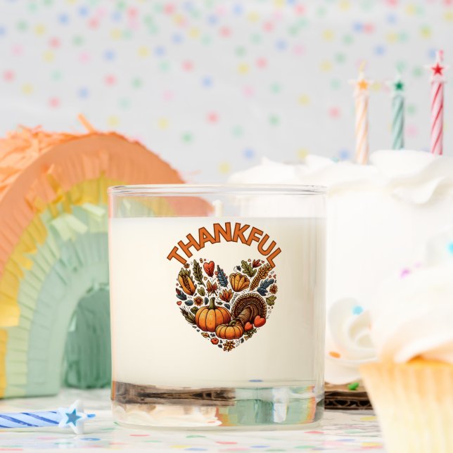 Thankful Harvest Candle | Christian Thanksgiving  (Birthday)