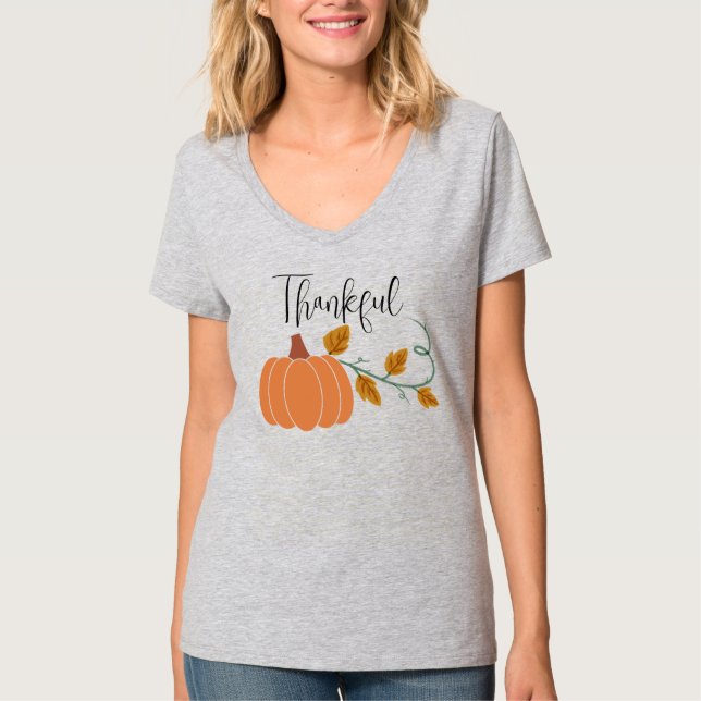 Thankful Harvest-Gratitude T-Shirt (Front)