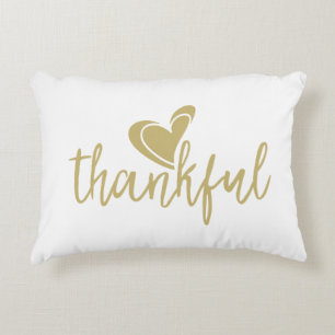 thankful heart thanksgiving accent pillow