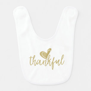 thankful heart thanksgiving baby bib