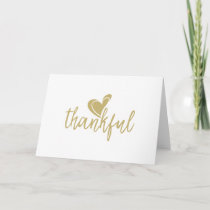 thankful heart thanksgiving holiday card