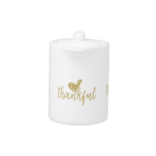 thankful heart thanksgiving teapot