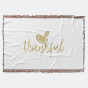 thankful heart thanksgiving throw blanket