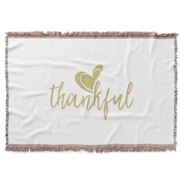thankful heart thanksgiving throw blanket