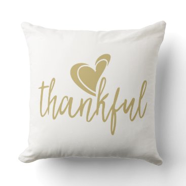 thankful heart thanksgiving throw pillow