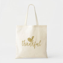 thankful heart thanksgiving tote bag
