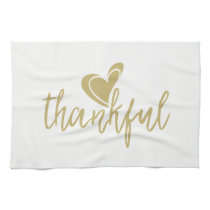 thankful heart thanksgiving towel