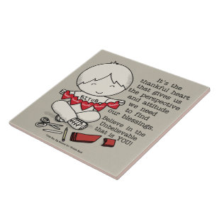 Thankful Hearts Ceramic Tile