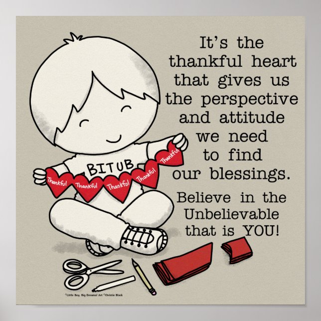Thankful Hearts Poster (Front)