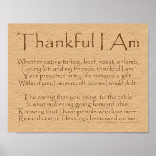 Thankful I Am Poster