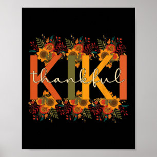 Thankful Kiki Grandmother Thanksgiving Kiki Grandm Poster